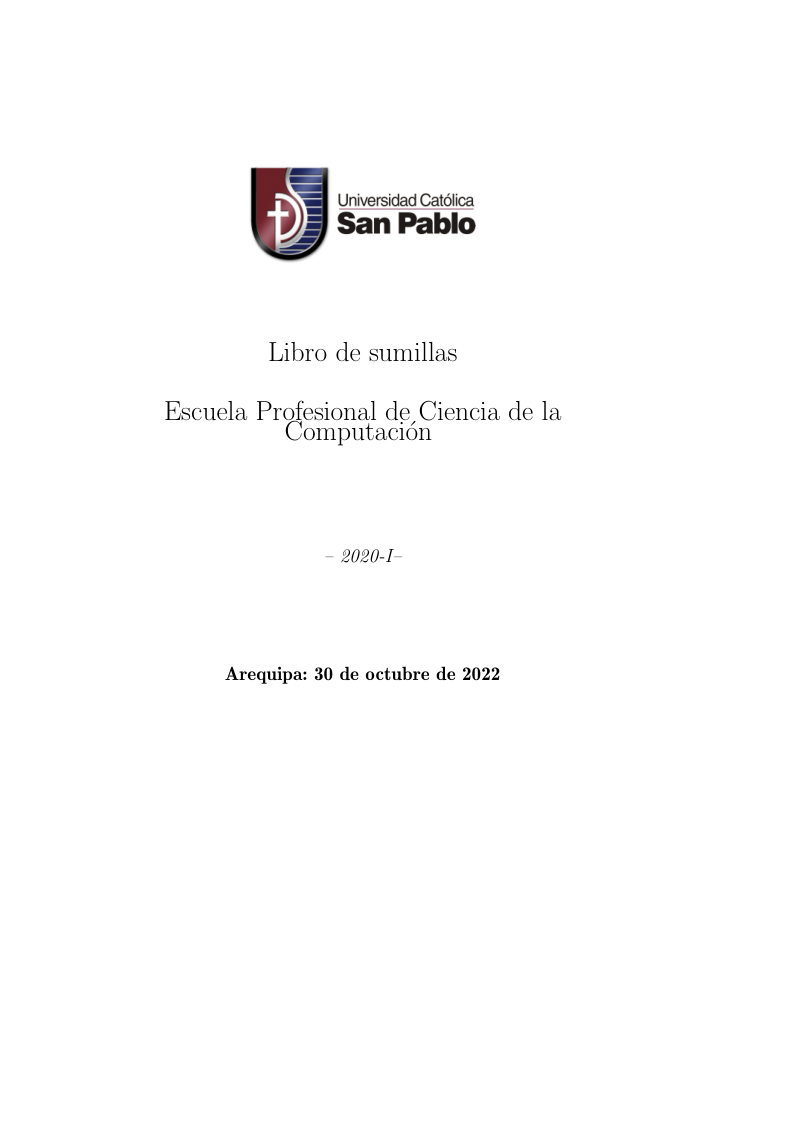 Libro de Sumillas